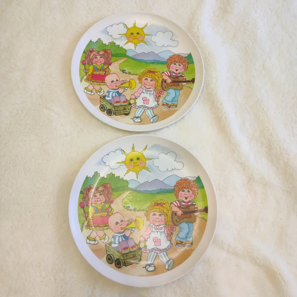 Vintage Cabbage Patch Kids Plates - great condition
