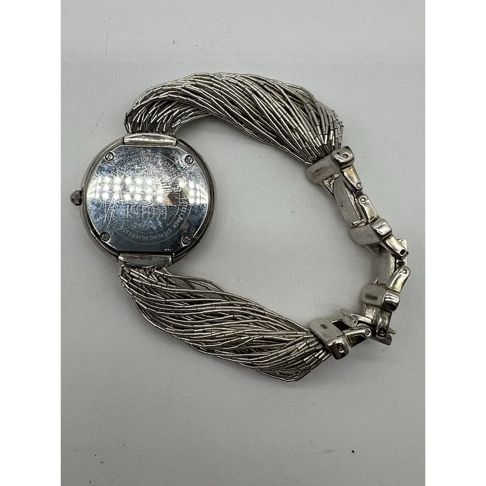 Ecclissi Sterling Silver MOP Dial 32840 Liquid Silver Bracelet Women's Watch 7 