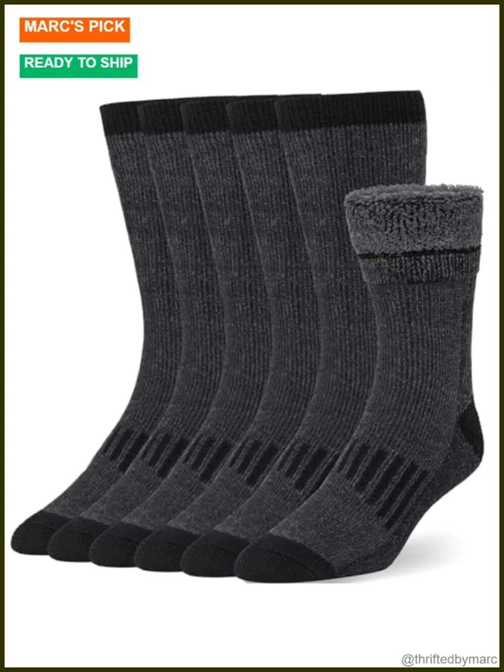 3 Pairs Merino Wool Thermal Socks for Men Women Winter Cozy Thick Cushion