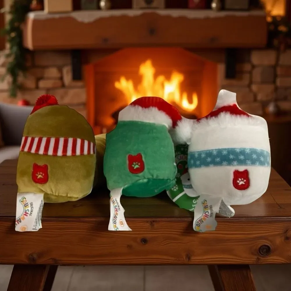 2023 Holiday Squeeky Plush Squishmallow Squad For Dogs Gilindo Carol & Gina P44