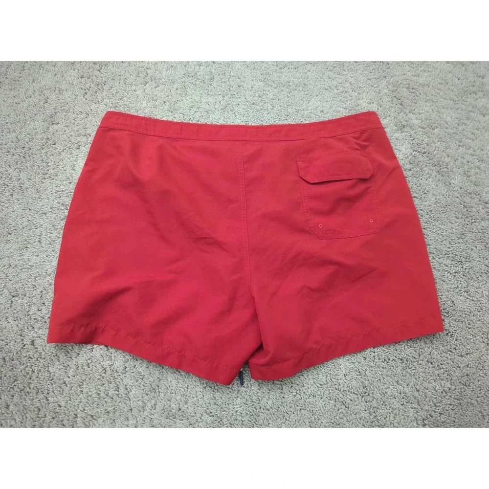 Michael‎ Kors Shorts Mens 2XL Red Swim Trunks Board Shorts Drawstring Lined