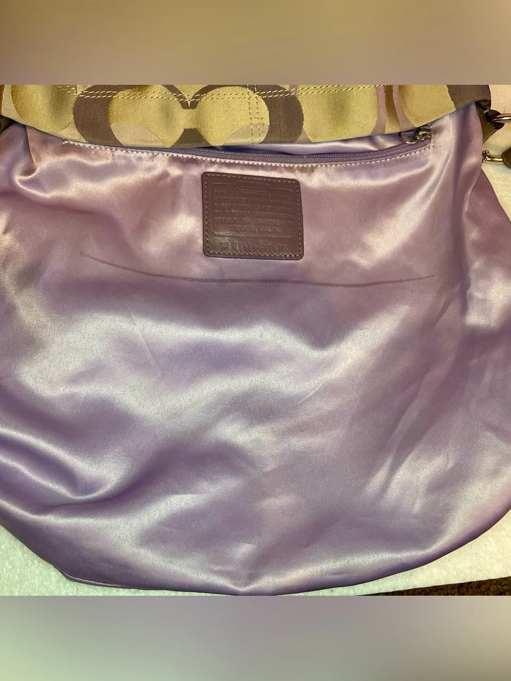 Coach shoulder hobo
