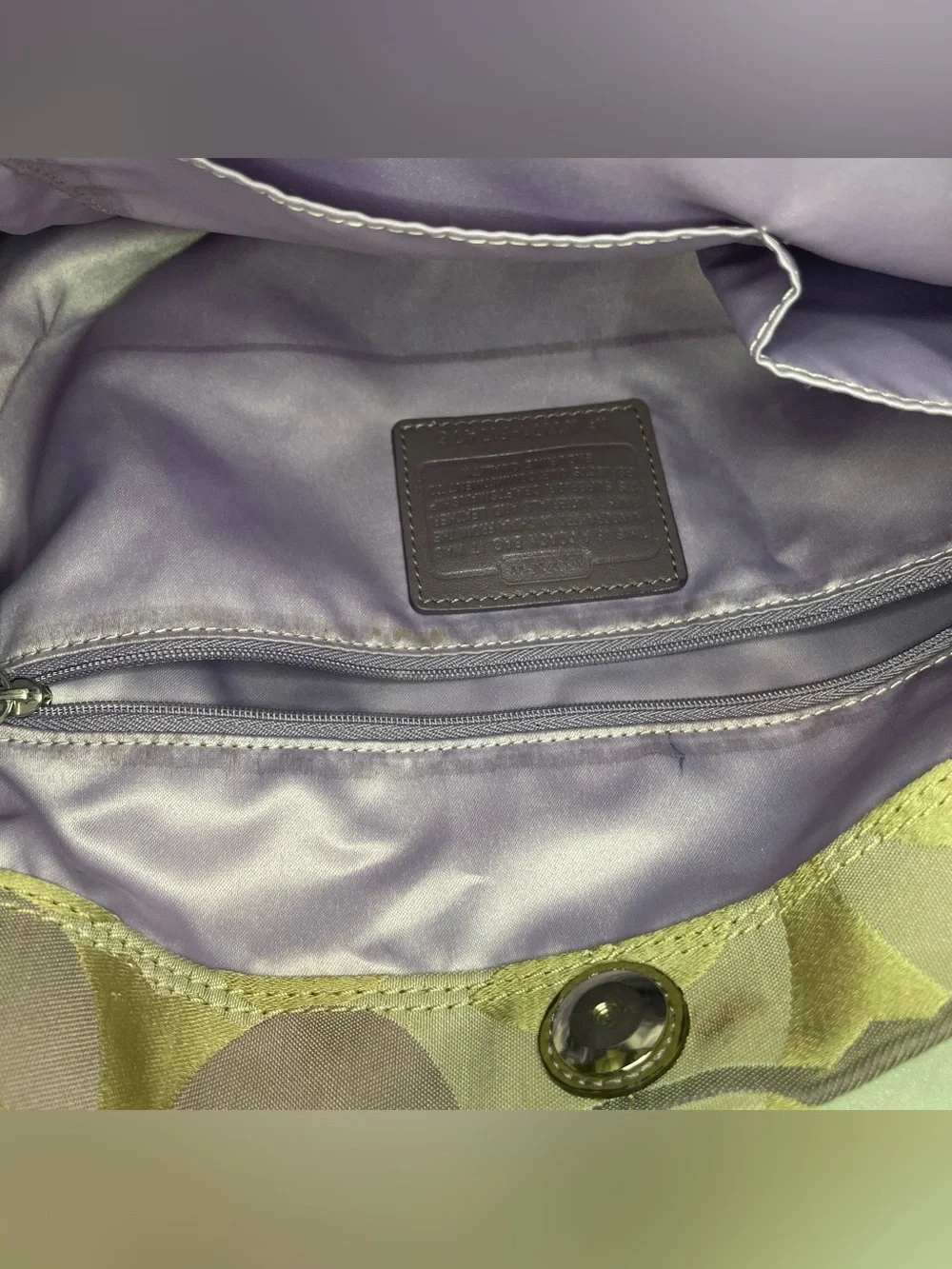 Coach shoulder hobo