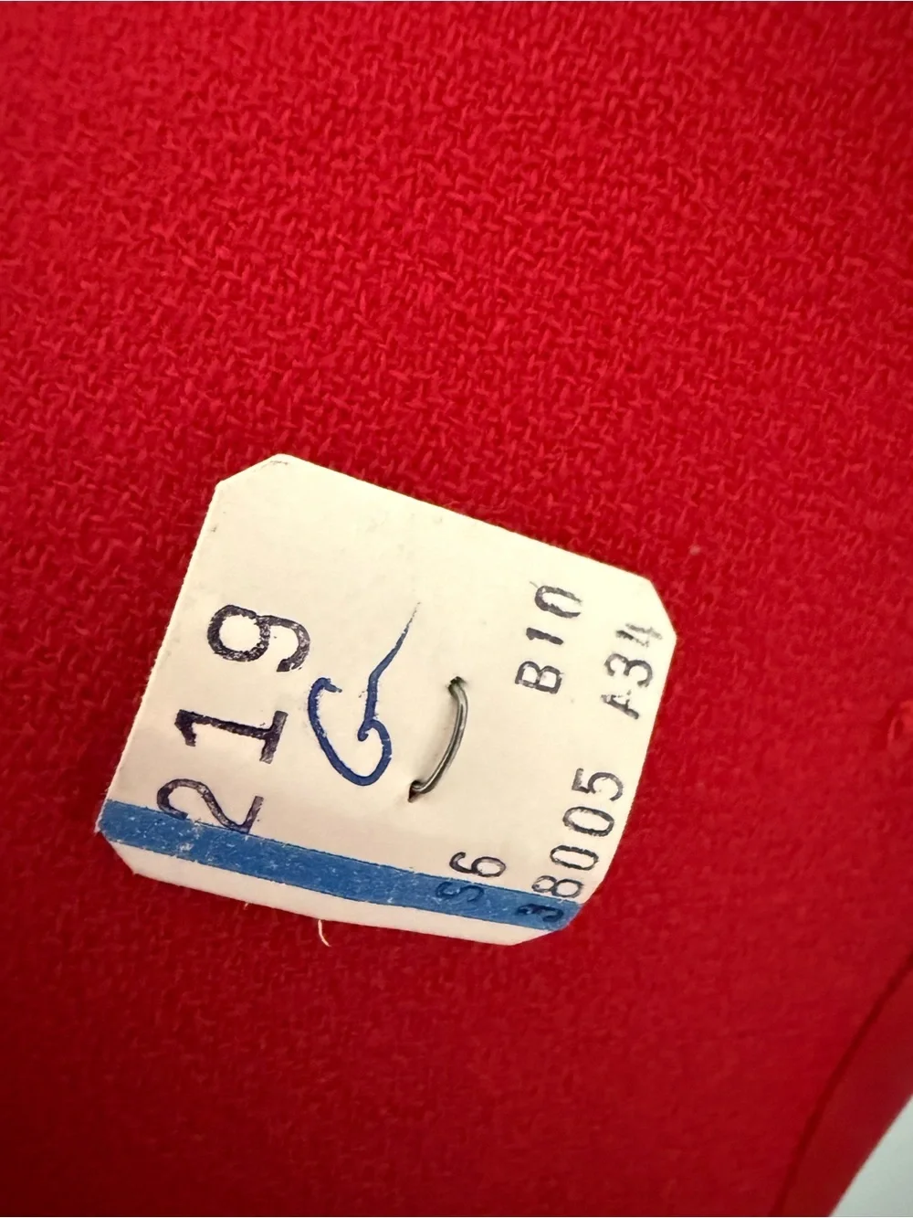 Vintage Christian Dior Red Wool Power Double Breast Blazer USA Paris NY