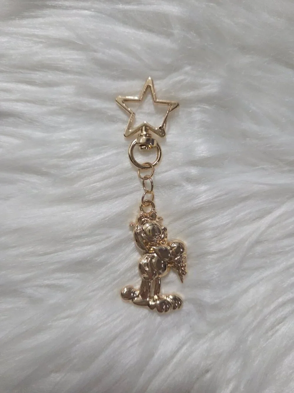 Garfield Gold-Tone Keychain