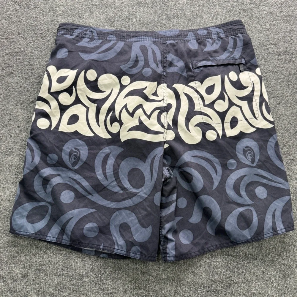 Quiksilver Edition Swim Trunks Mens Medium Navy Blue 7.5