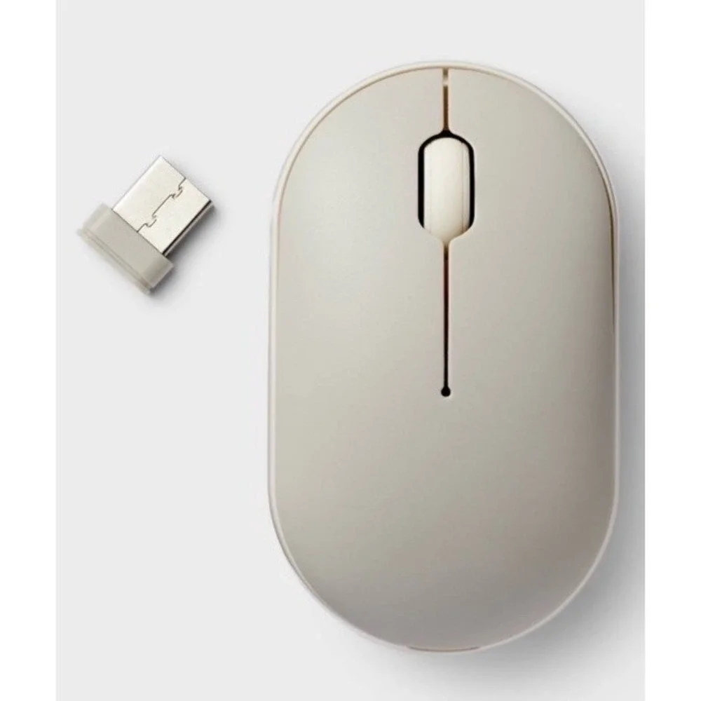 Heyday Compact Wireless Bluetooth 5.1 Mouse Warm Gray USB Receiver Included New