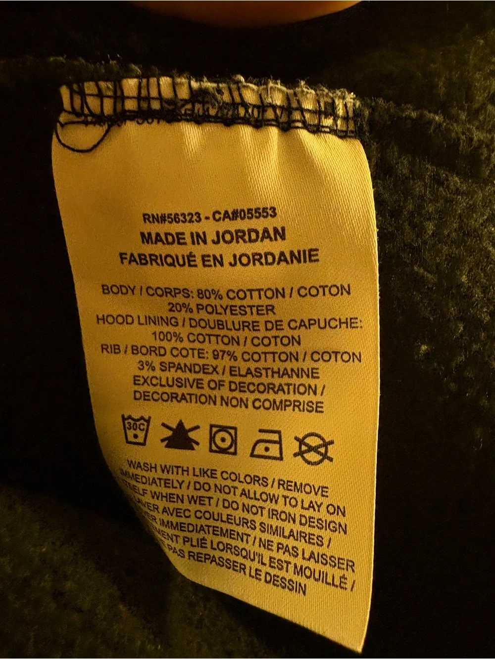 Jordan black pullover