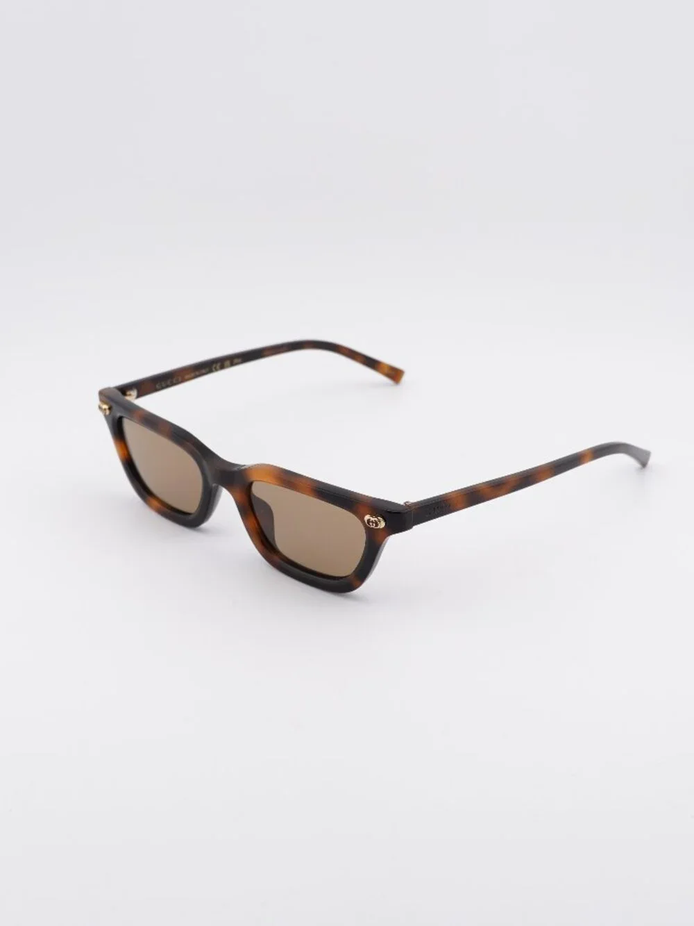 Gucci GG1944S 006 Sunglasses Havana Rectangle Frame, Brown Lenses