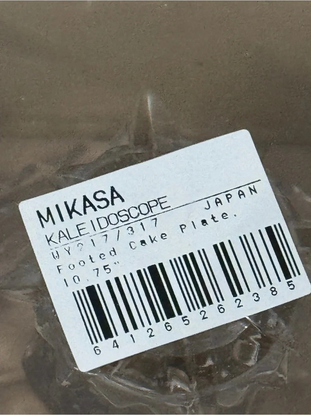 Mikasa plate crystal nib