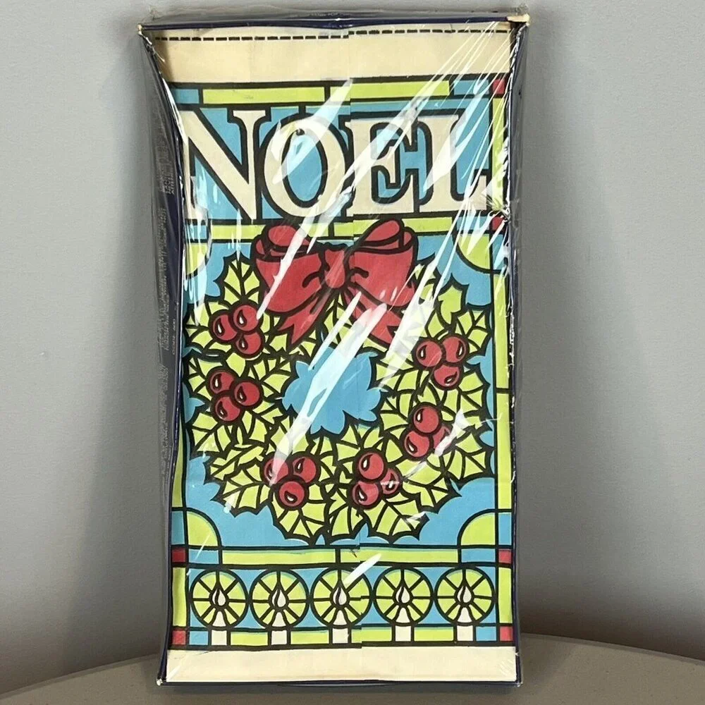 Vintage Noel Christmas Luminary Lights Lenox Candles and Paper Bag Luminaries