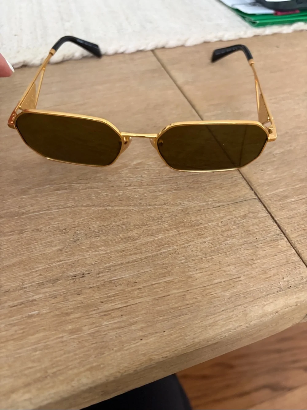 Prada gold rectangle