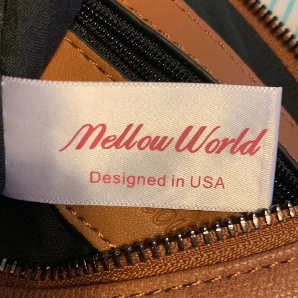 Mellow World Marion Cognac Studded Hobo Bag