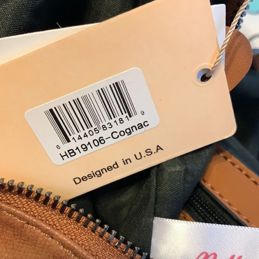 Mellow World Marion Cognac Studded Hobo Bag