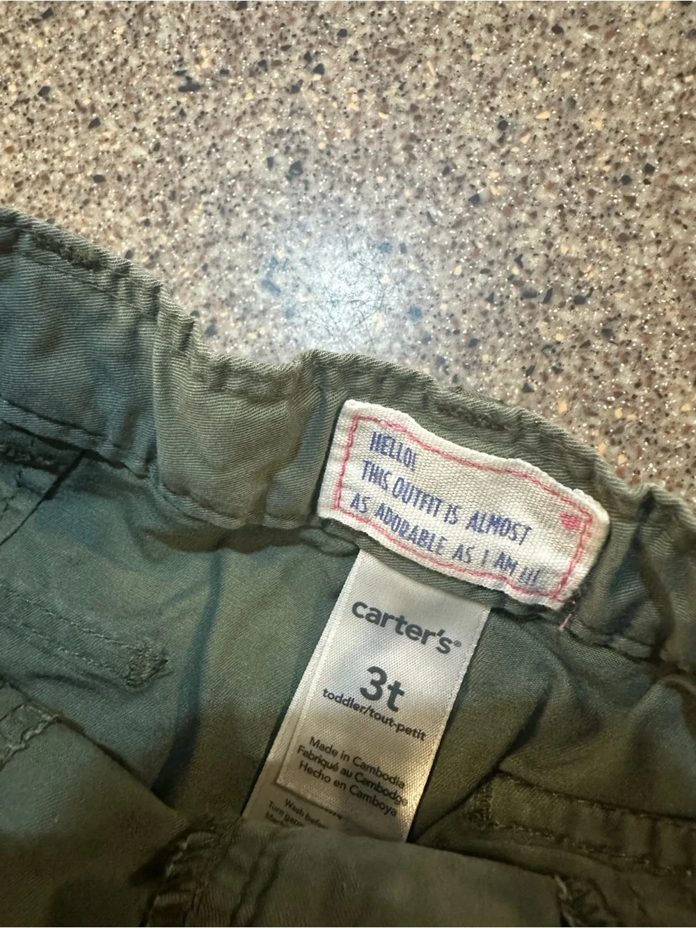 Carters lightweight olive