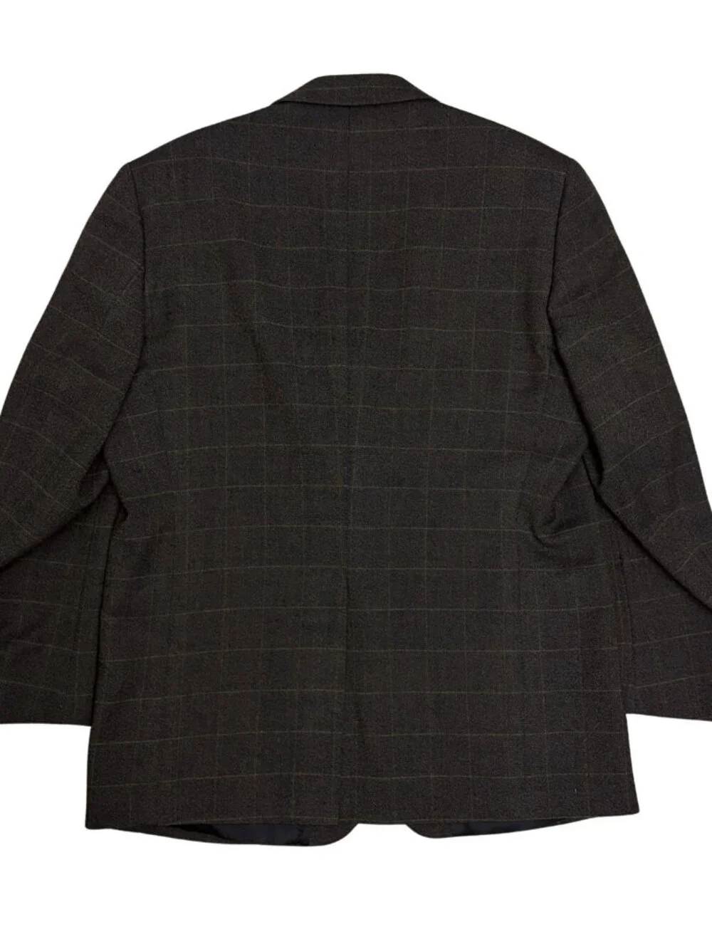 OSCAR DE LA RENTA Wool Blazer Sport Coat Plaid Business Casual Jacket Mens 44R