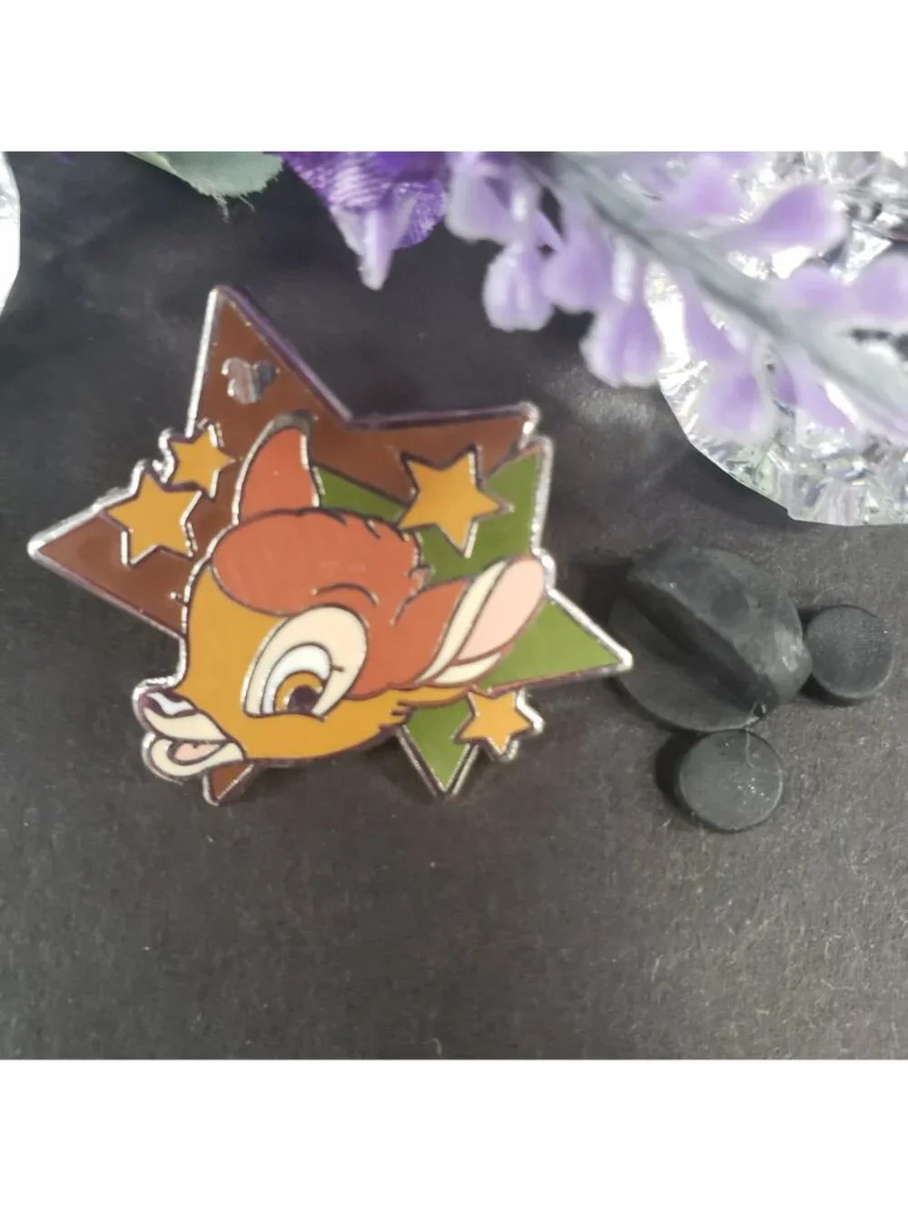 Disney Bambi Deer Trading Pin Hidden Mickey Star Badge Lapel Pin Brooch Jewery