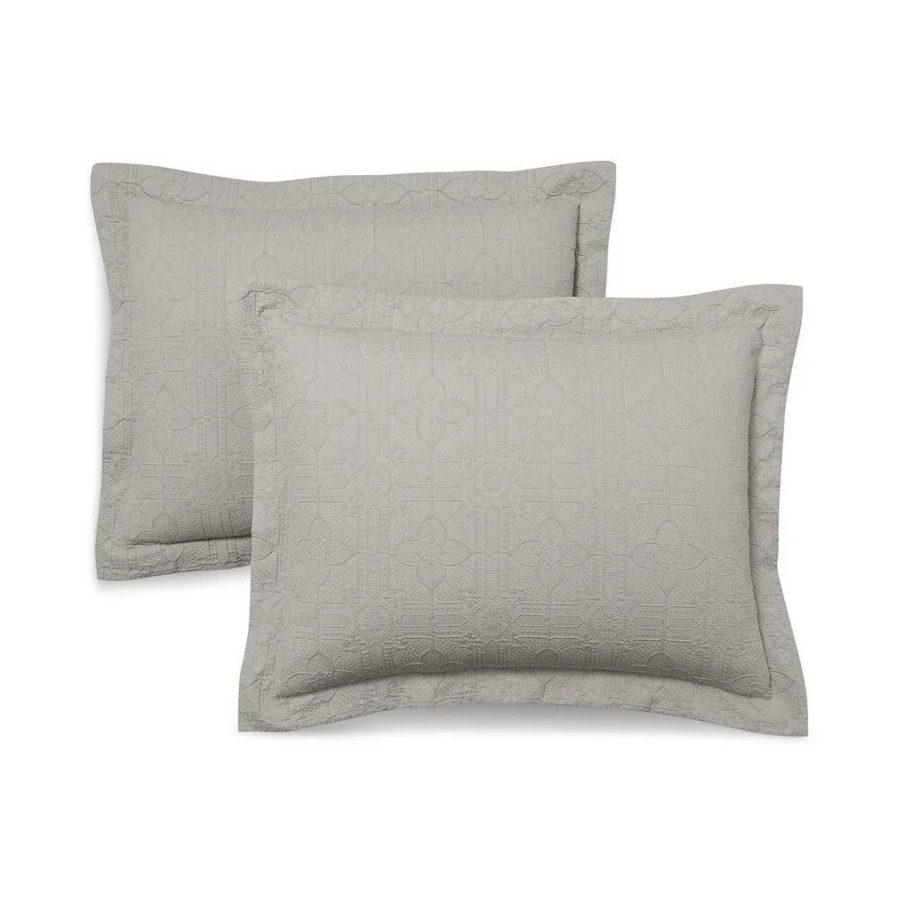 Lauren Ralph Lauren Sascha Textured Medallion Comforter Set Gray Full/Queen