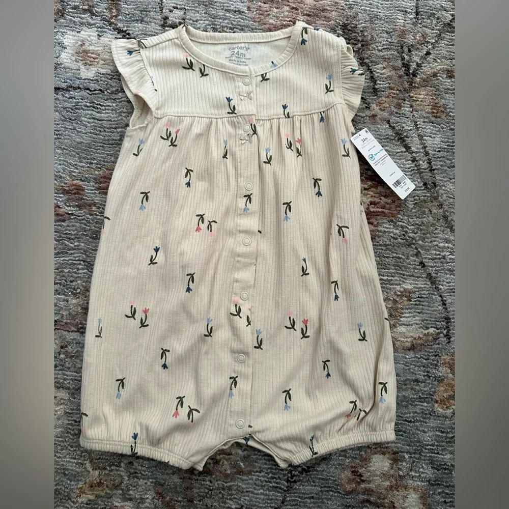 Carters beige romper