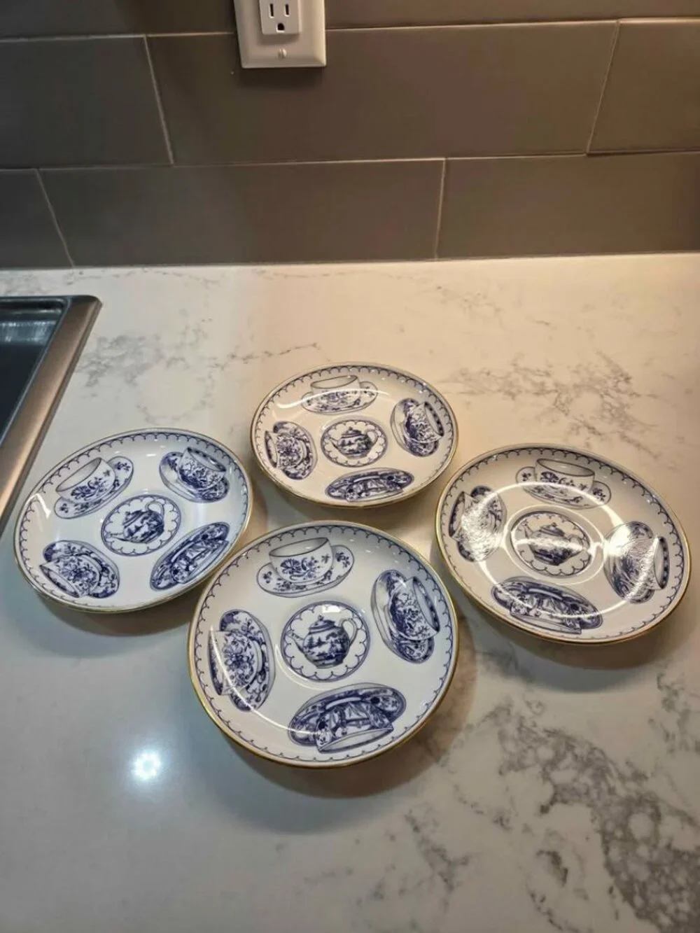 4 Royal Worcester plates 