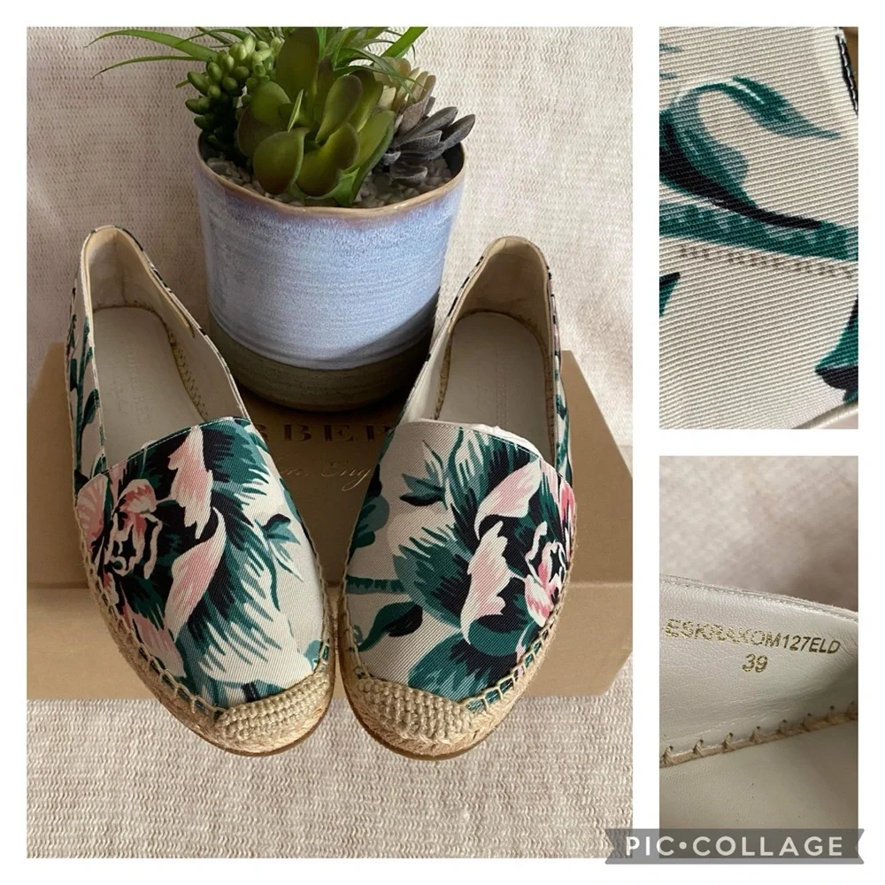 ✨Like New Burberry Floral Hodgeson Flat Espadrille