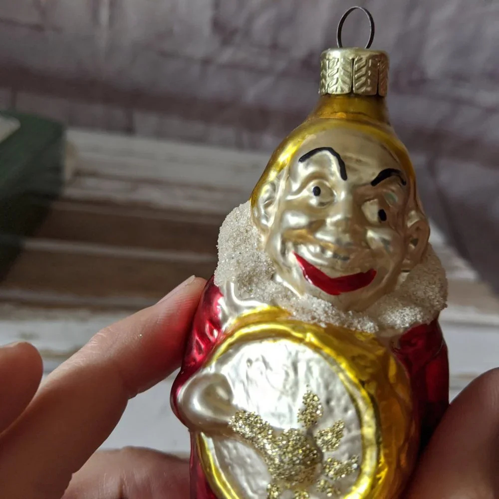 Vintage Drummer Parade‎ Blown Glass Christmas Holid