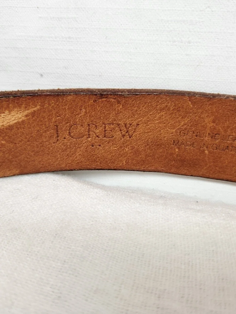 J. Crew Factory 38 Brown Leather Basic Belt