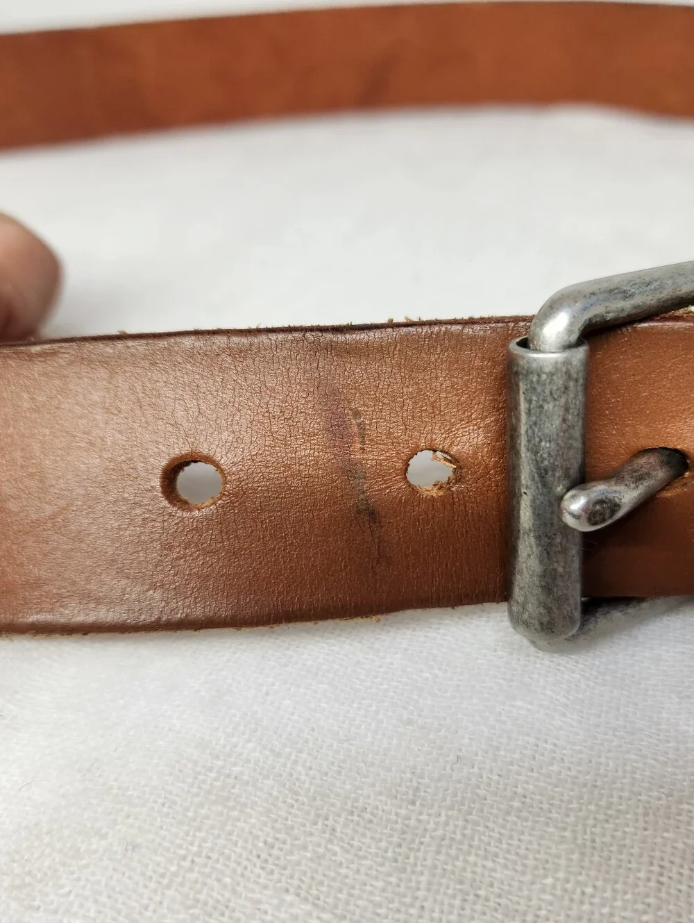 J. Crew Factory 38 Brown Leather Basic Belt
