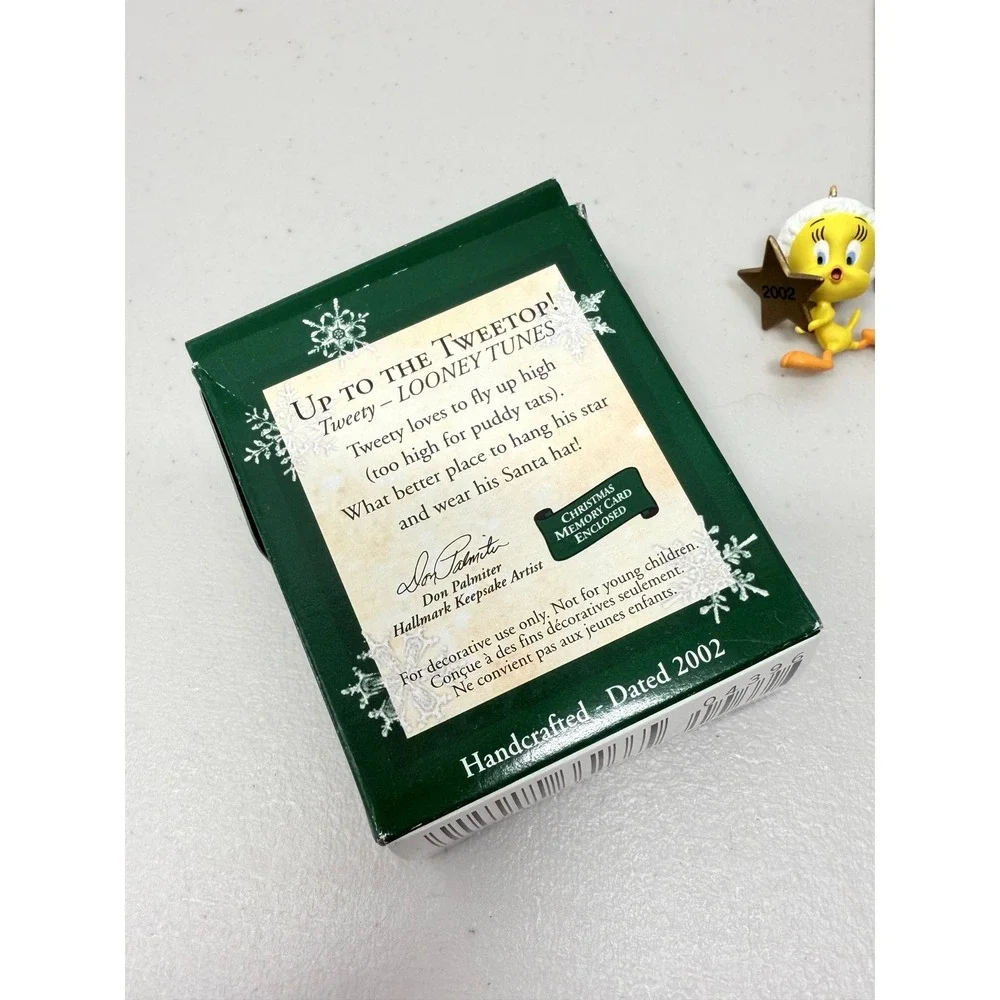 Hallmark Keepsake Ornament 2002 Tweety Looney Tunes Up to the Tweetop Miniature