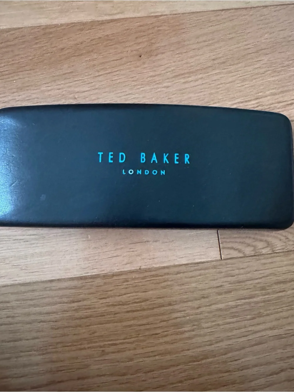 Ted Baker Black Sunglasses Case with Teal Logo