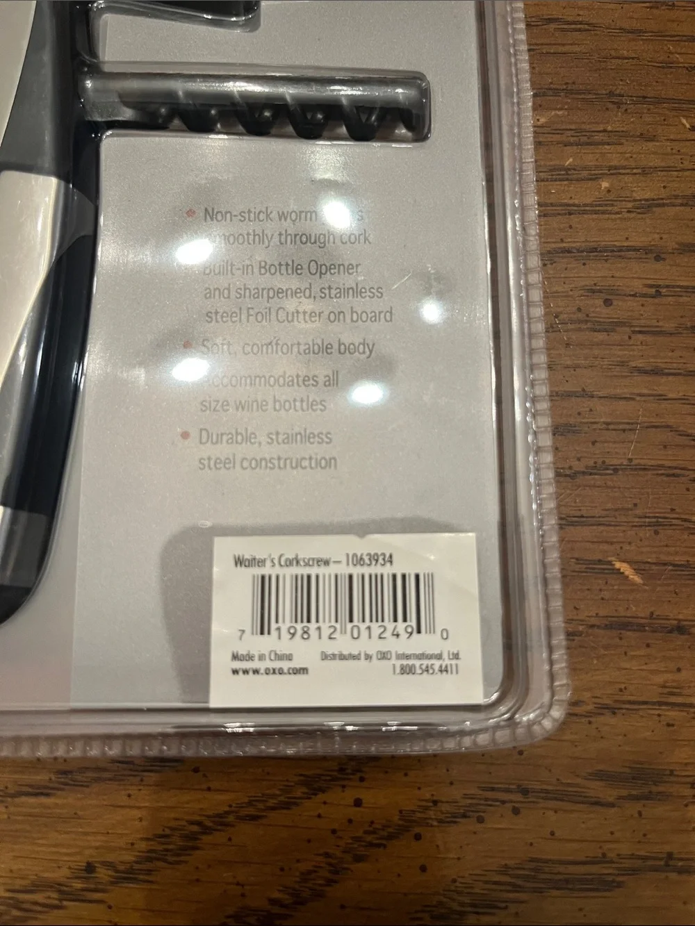 Oxo steel waiter’s