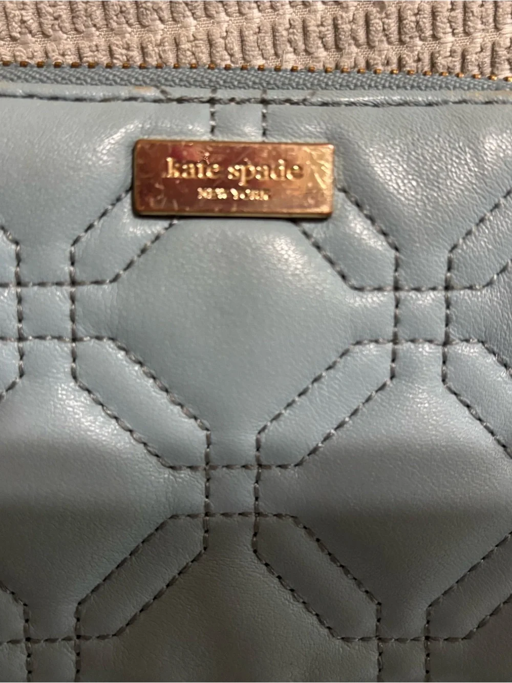 kate spade quilted leather