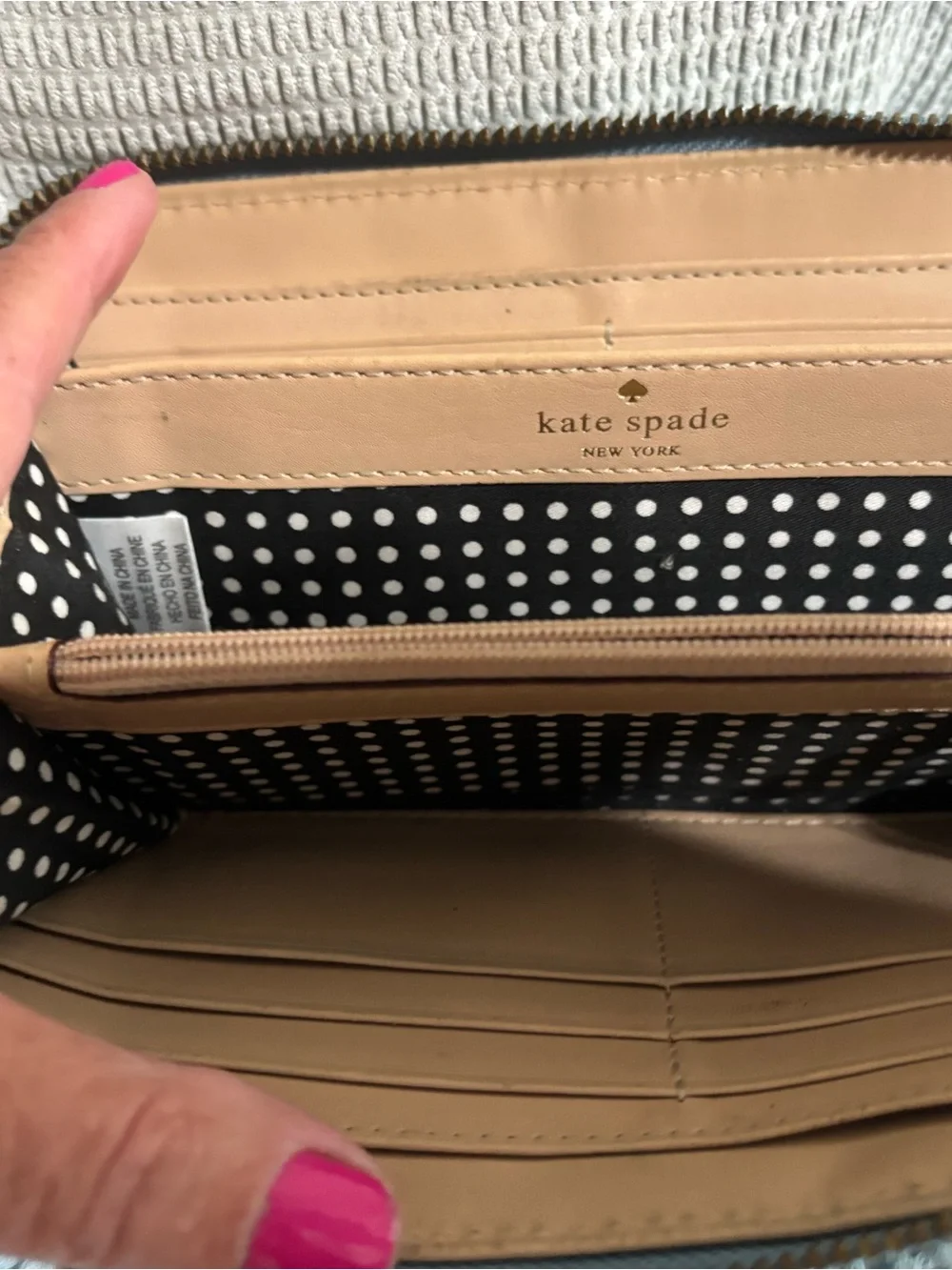 kate spade quilted leather