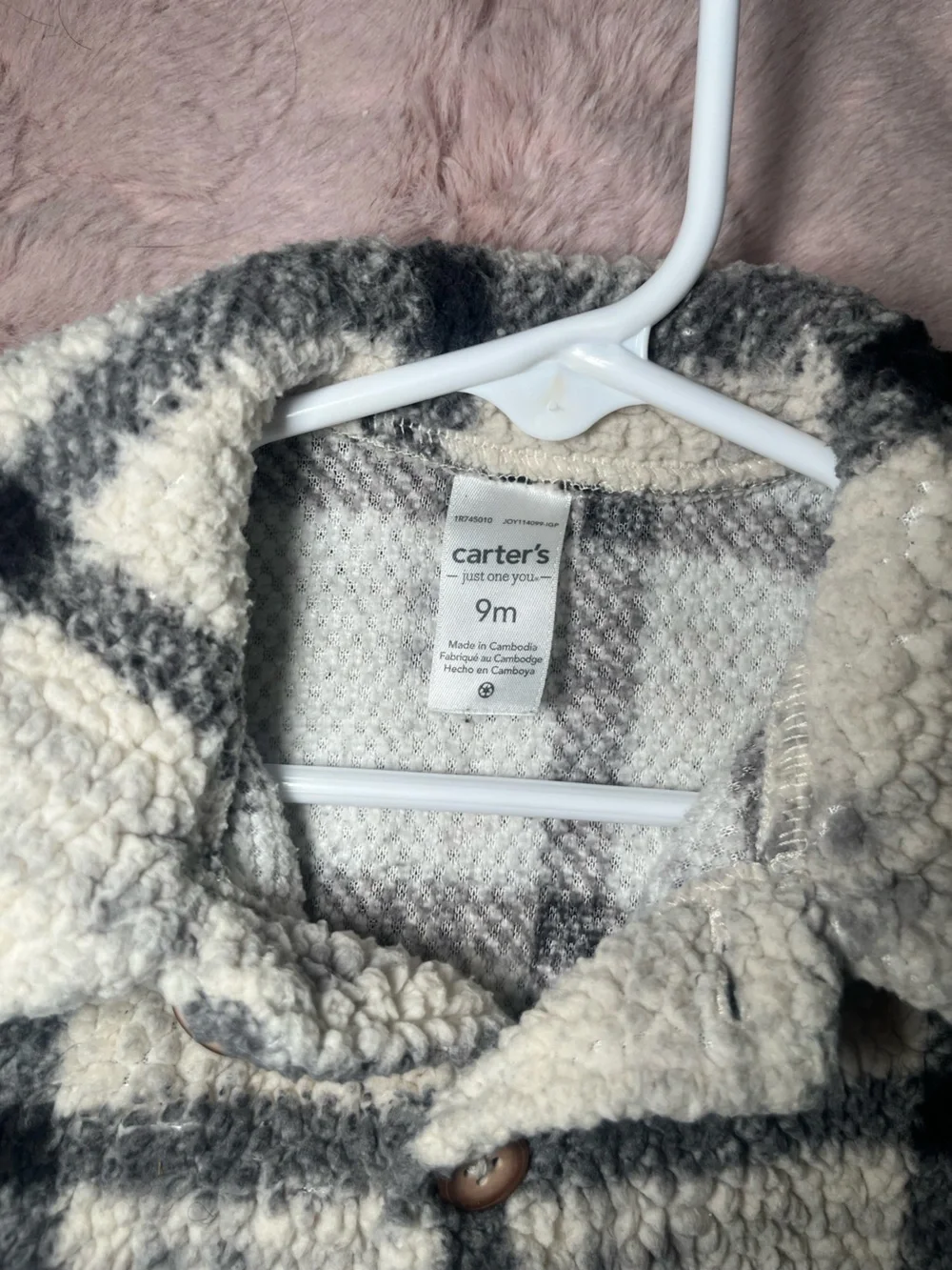 Carters sherpa plaid