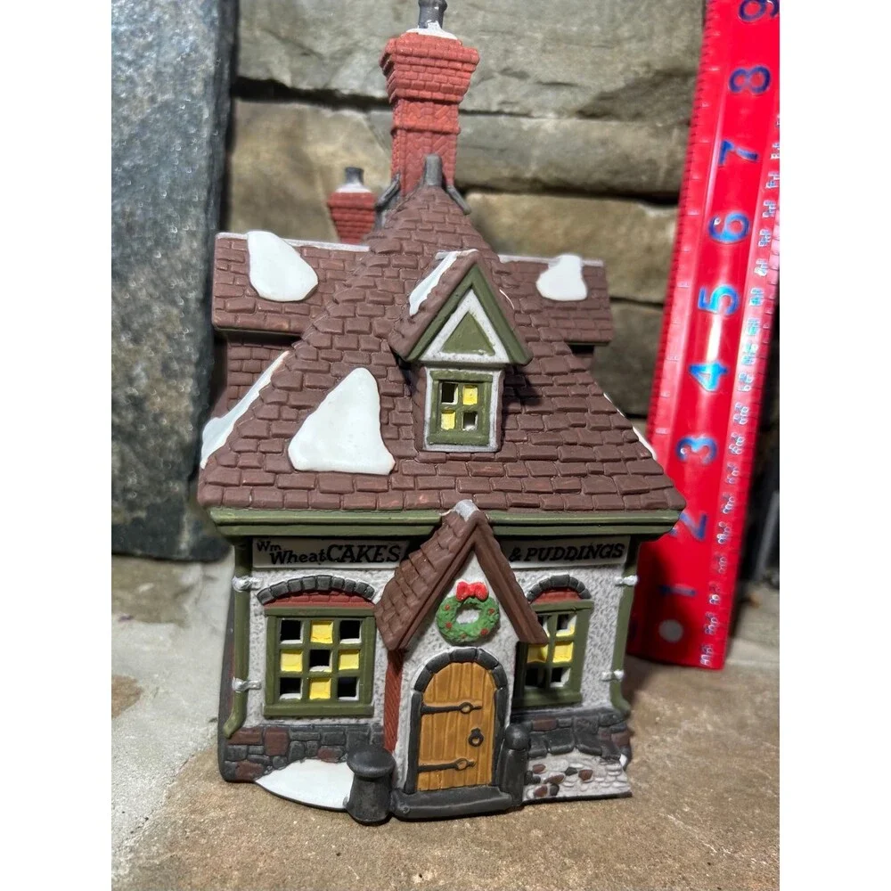 Dept 56 WM. Wheat Cakes & Puddings with box and light #5808-4