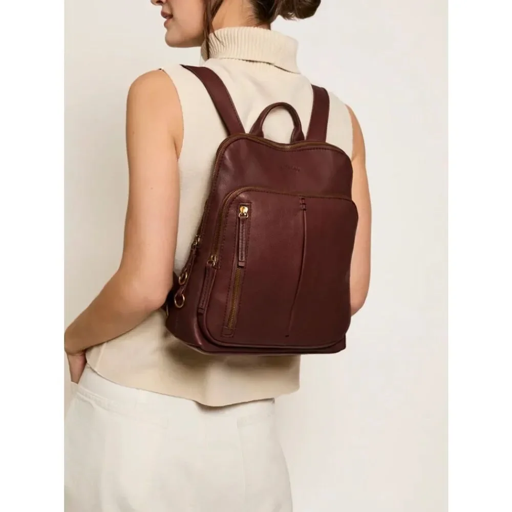 American Leather Co Cleveland Backpack - Leather Mini Backpack in Brown