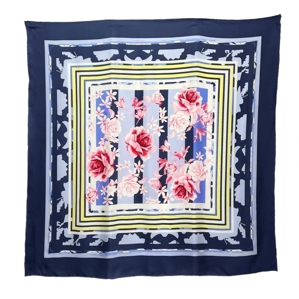 N/A yellow blue scarf