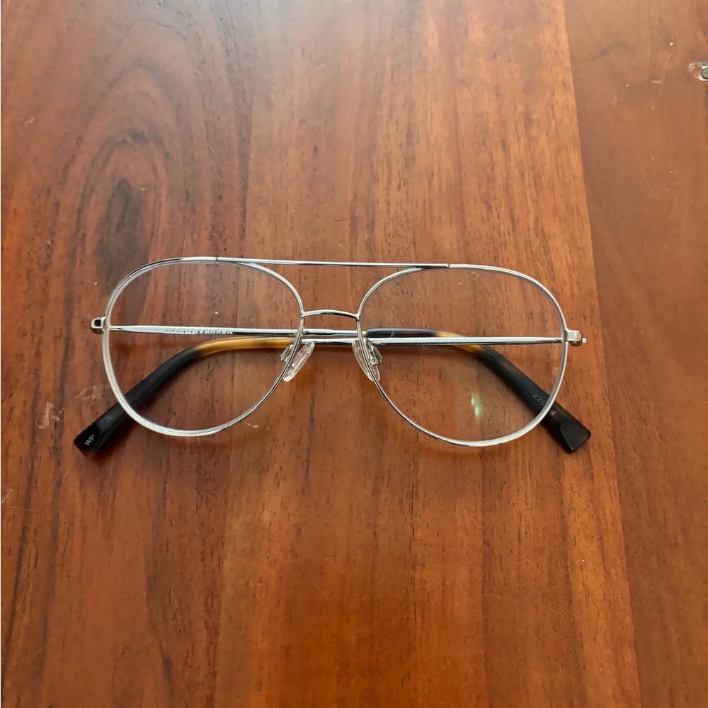 Wabby Parker Glasses Frame stylish silver