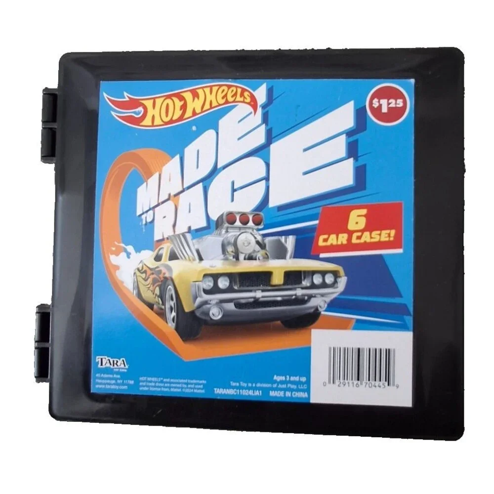 Hot Wheels 6 Car Travel Storage Case Car Holder Made To Race