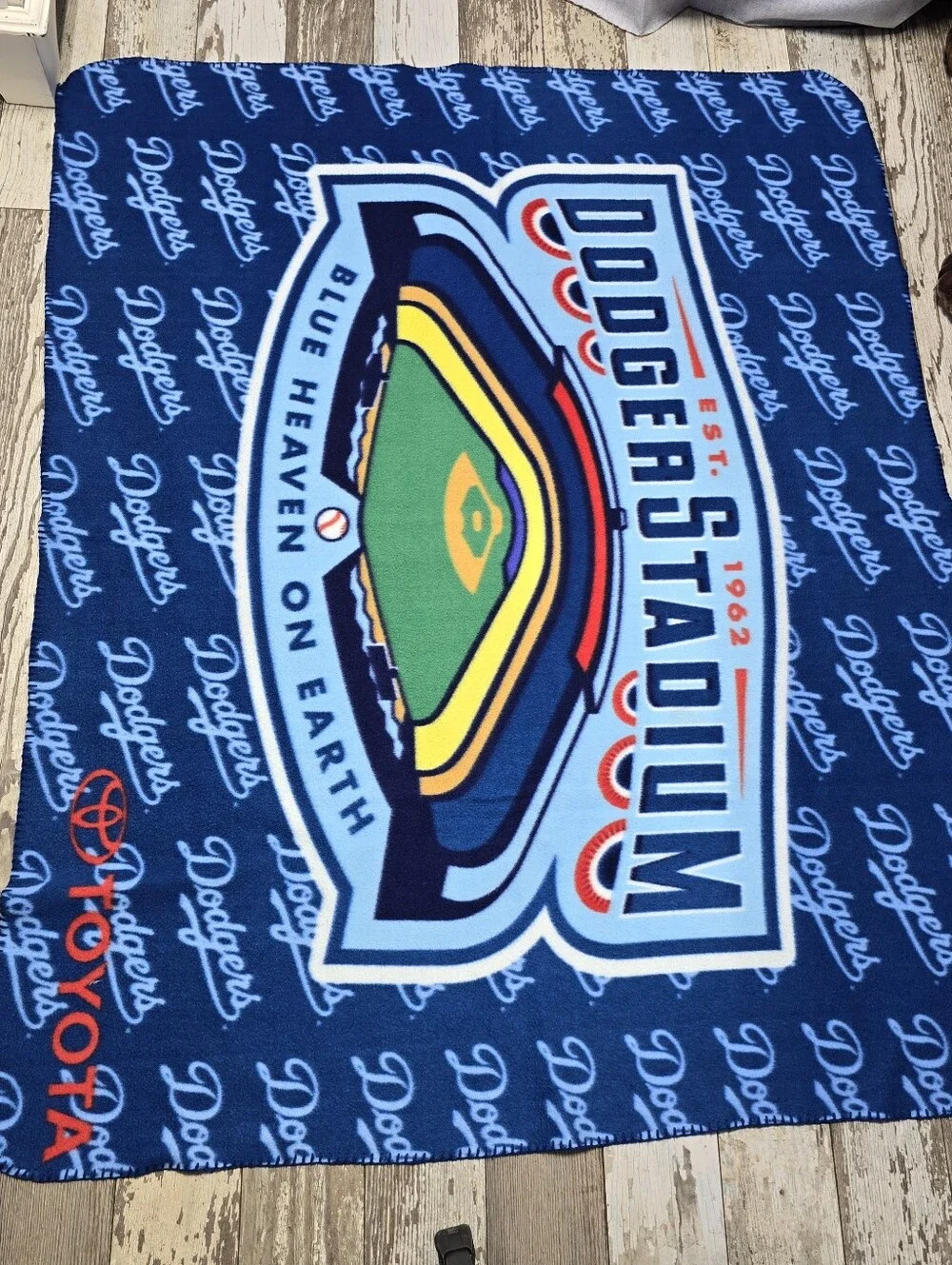 Los Angeles Dodgers LA Dodgers Toyota Blanket Throw 57