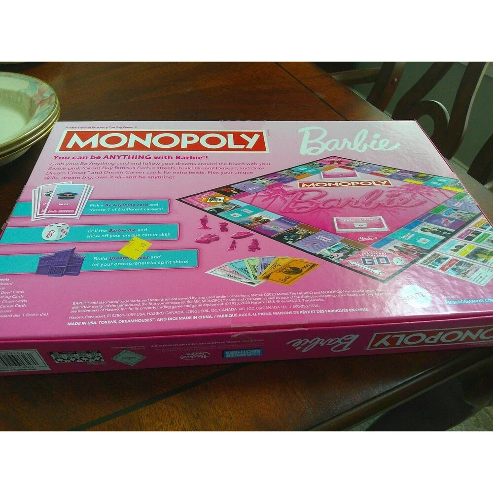 Hasbro monopoly barbie