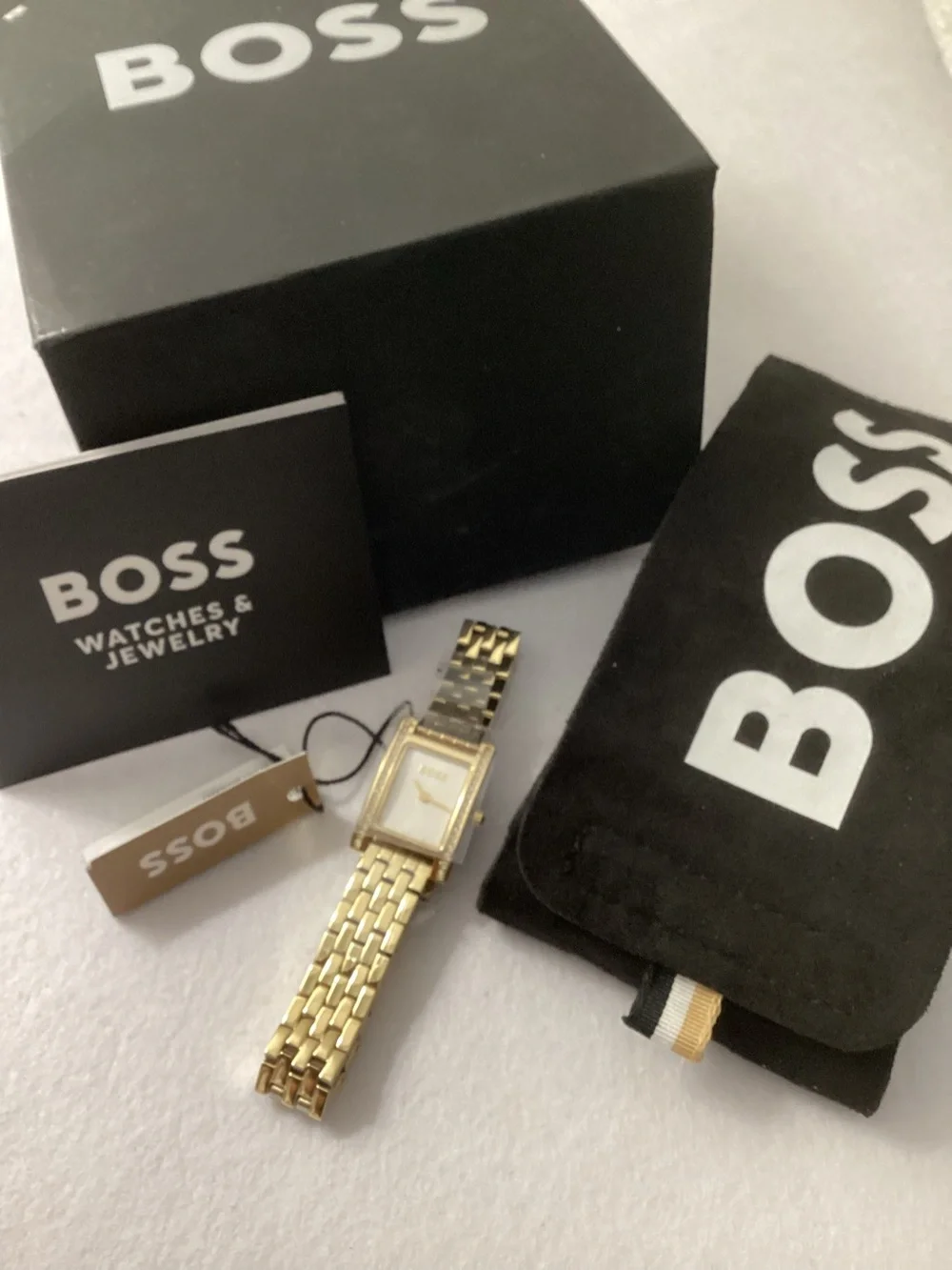 BOSS White-Dial Watch in a Gold Effect