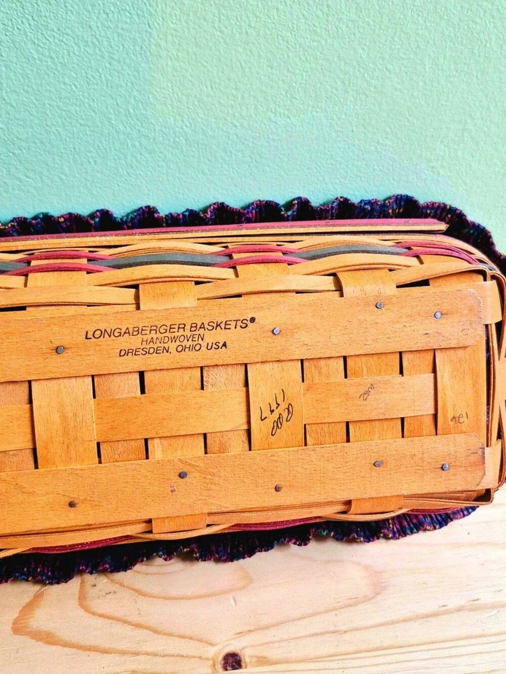 Longaberger handwoven dresden