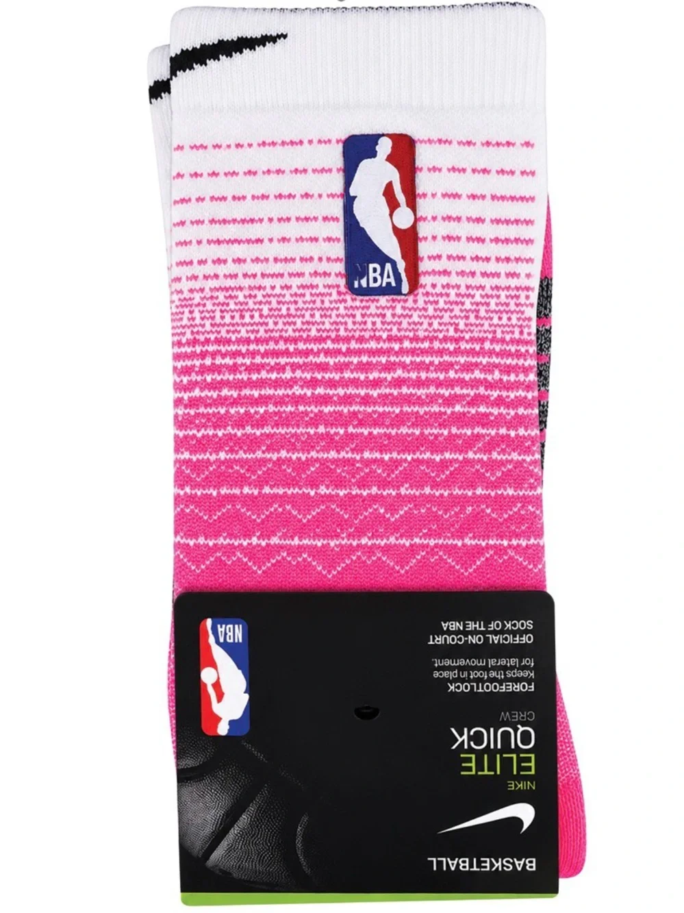 Nike Pink Gradient NBA Crew Socks