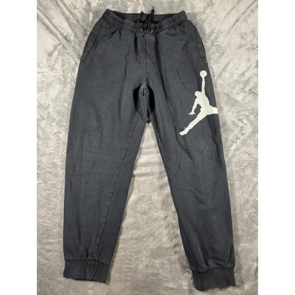 Jordan‎ Fleece Jogger Sweatpants Mens Small/Black/Gym/Big Air Jordan Logo