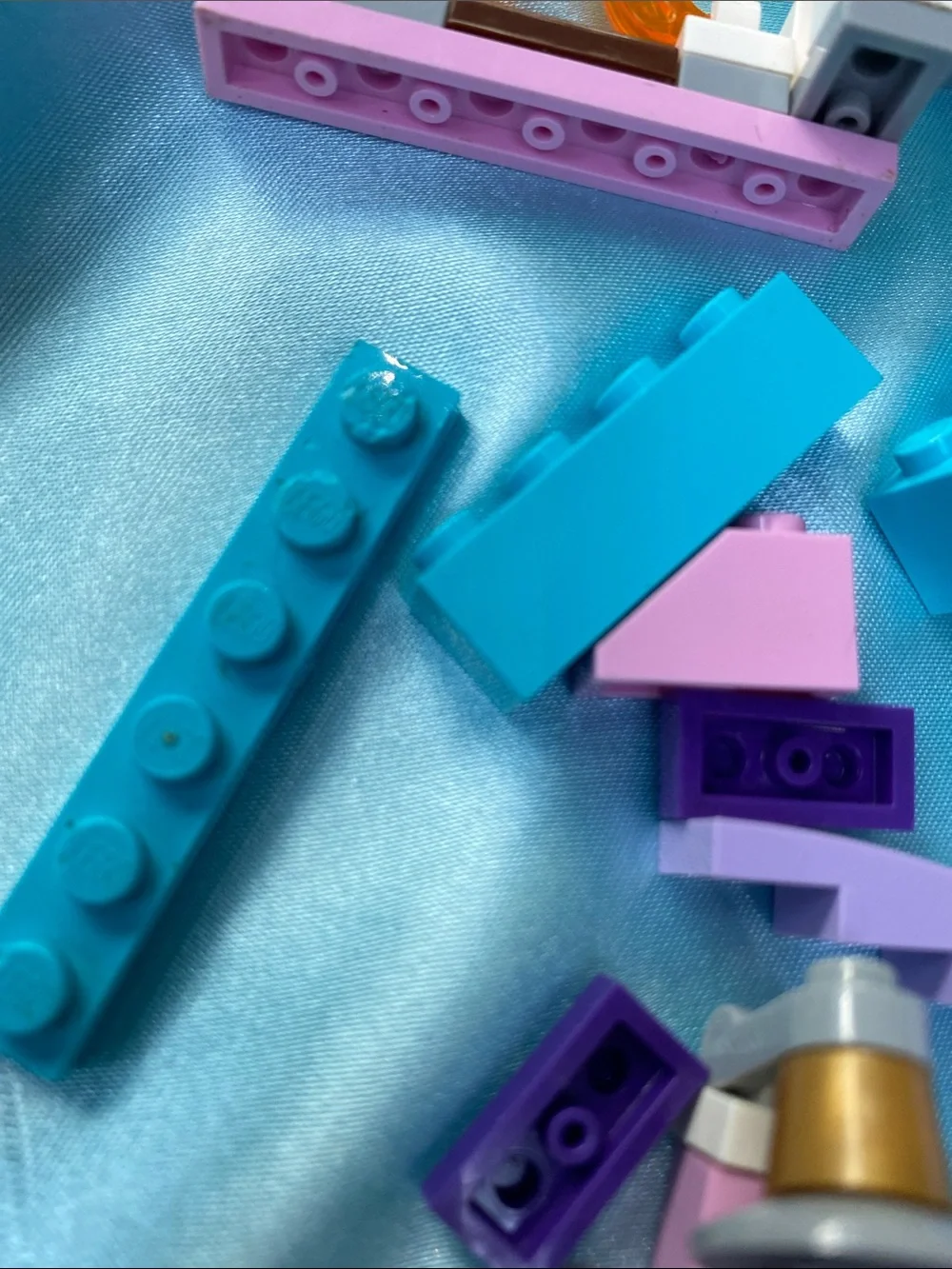 Lego gray random pink