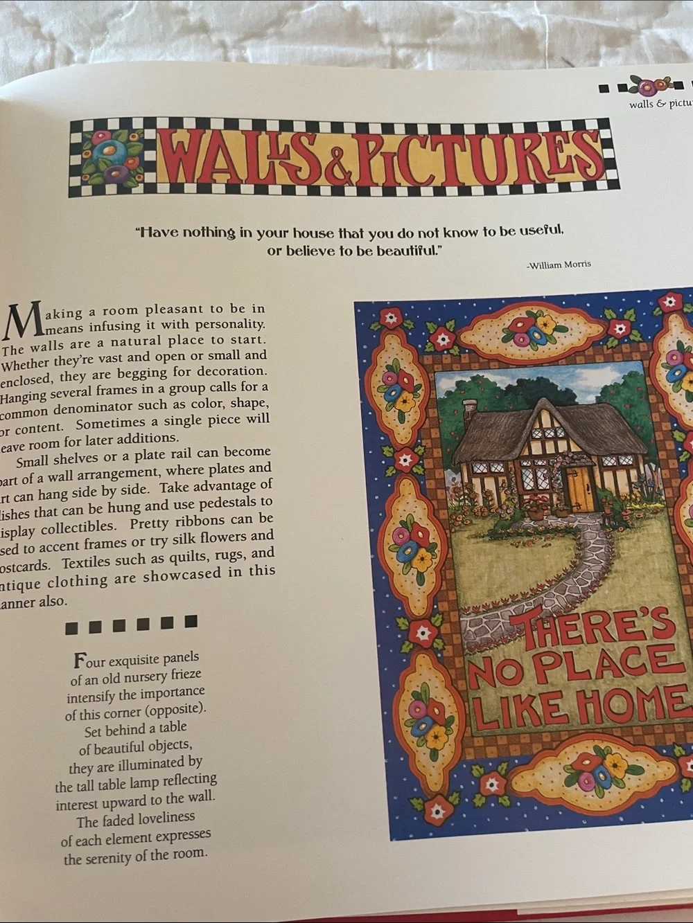 Mary Engelbreit Decorative Large Book Home Companion 1994