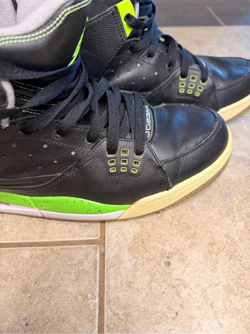 Nike Air Jordan SC- Black and Neon 2013