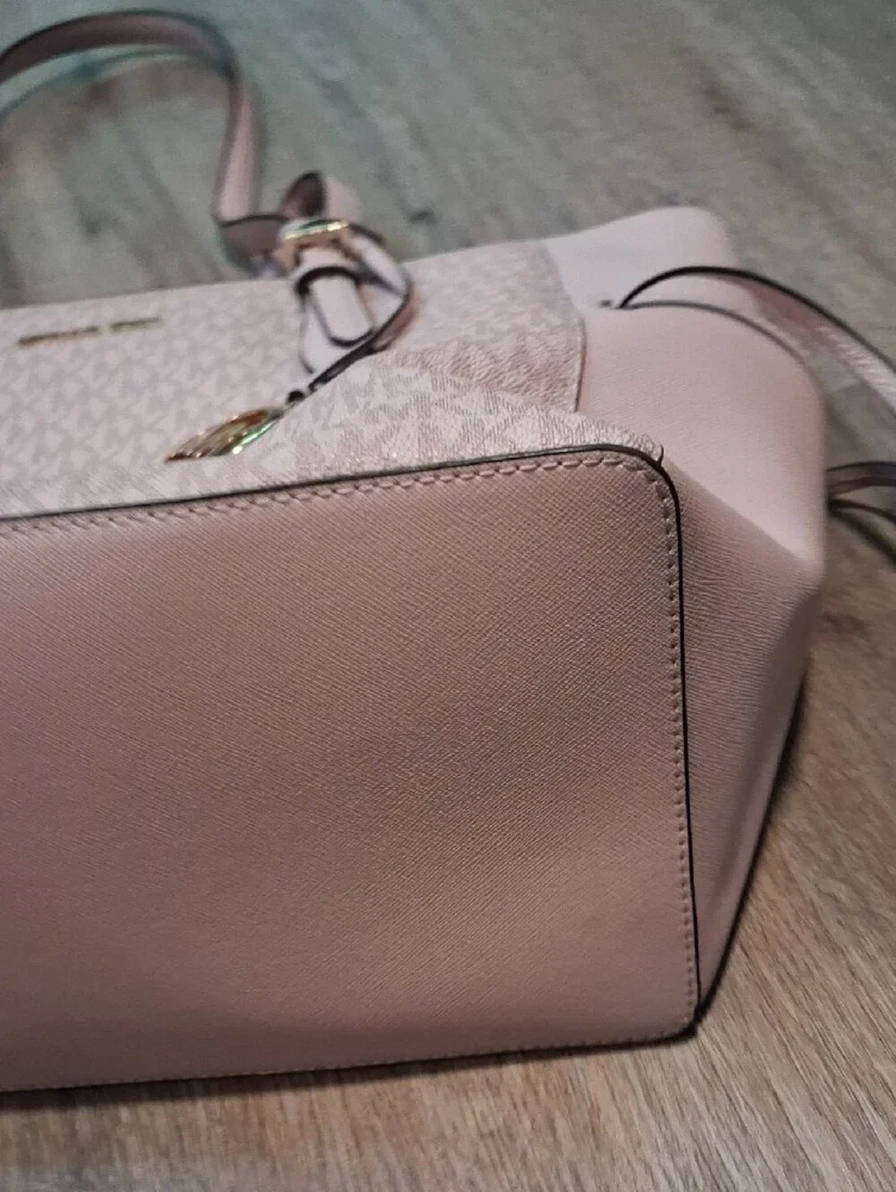 Michael Kors Blush Logo Tote with Gold Hardware