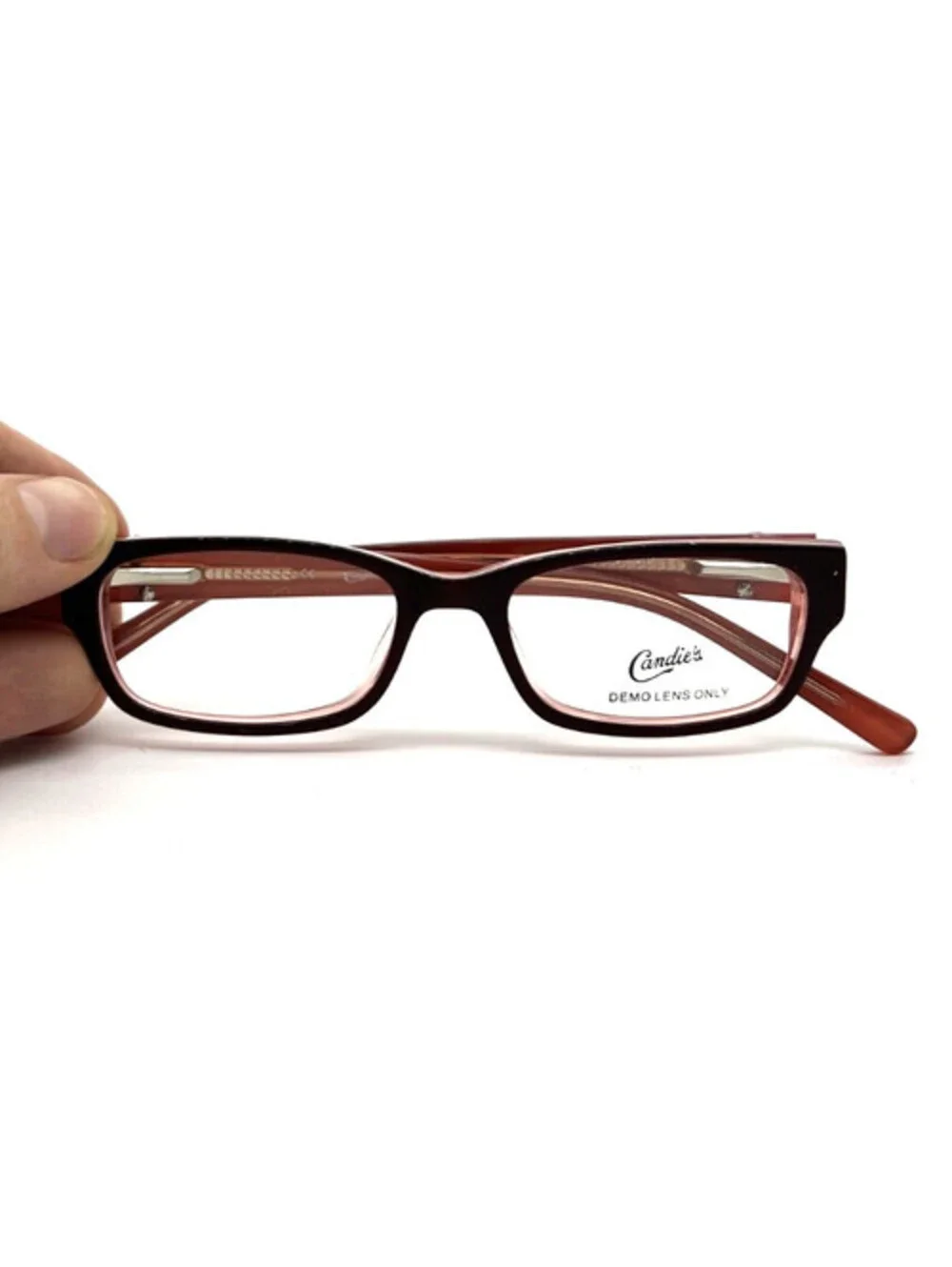 Candie's C Riley Bupk Pink Geometric Authentic Eyeglass Frames Petite 46-15-130